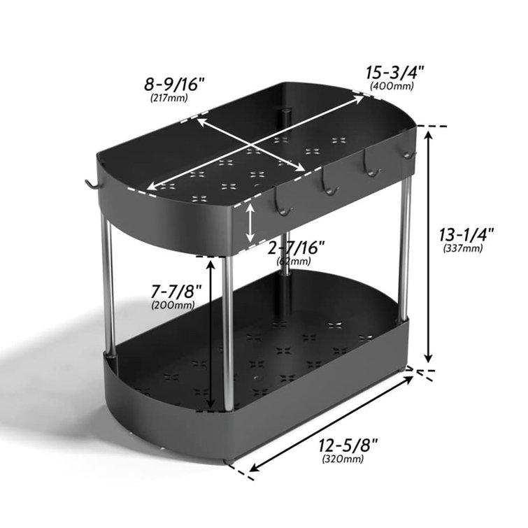 Duhome Stainless Steel Under Sink Organizer Wayfair